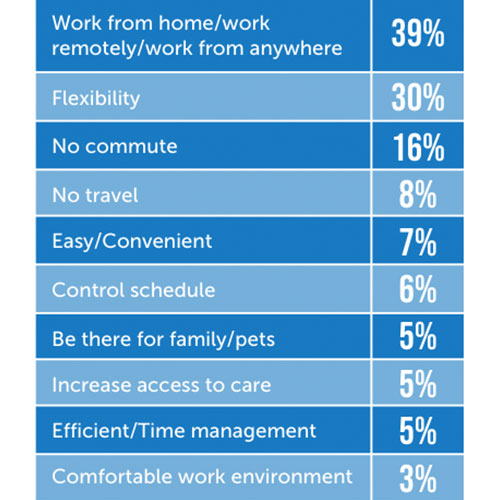 Reasons for interest in telehealth